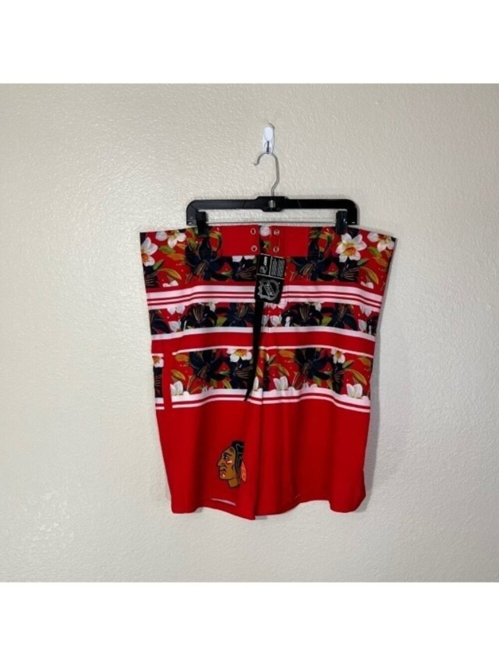 Chicago Blackhawks Swim Trunks Mens 40 NHL Boardshorts Shorts NEW Logo
